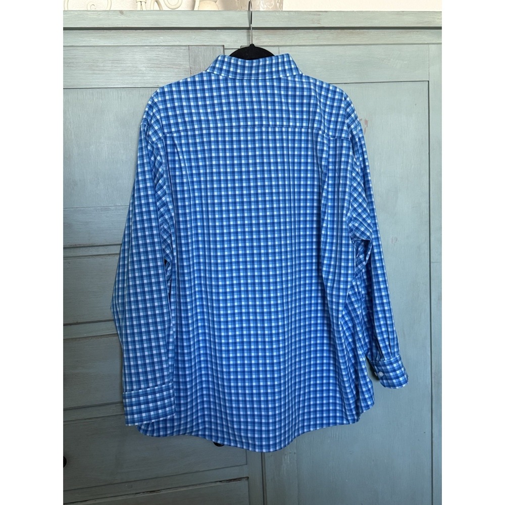 Land's End Men's XXL Button Down Shirt Plaid Regular‎ Fit - Picture 2 of 9